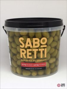 Azeitona Verde Média Saboretti - Balde 2Kg